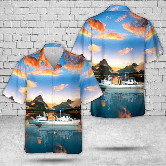 Royal Canadian Navy HMCS Protecteur (AOR 509) Hawaiian Shirt