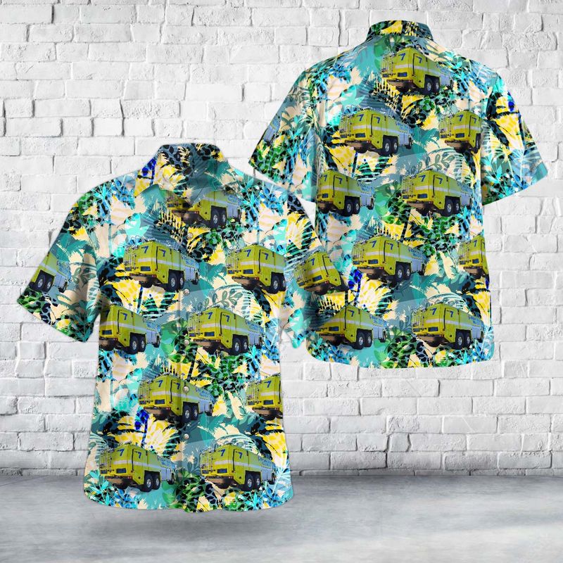 Alexandria, Louisiana, England Airpark Fire Department ARFF Hawaiian Shirt