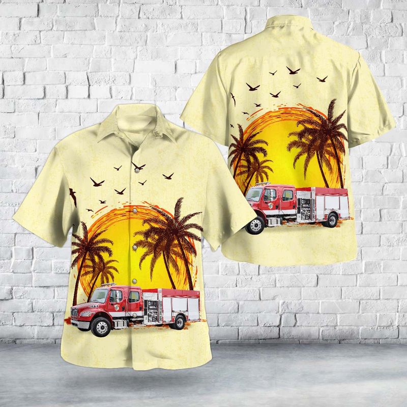 Coconut Creek, Florida, City of Coconut Creek Fire Rescue Hawaiian Shirt