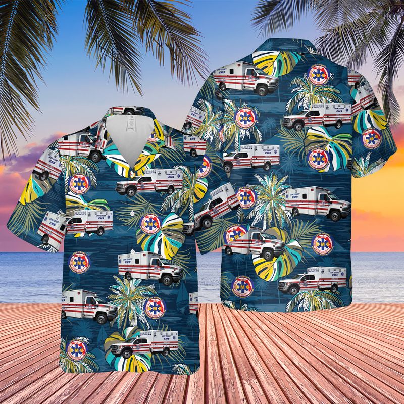 Florida Leon County EMS Hawaiian Shirt