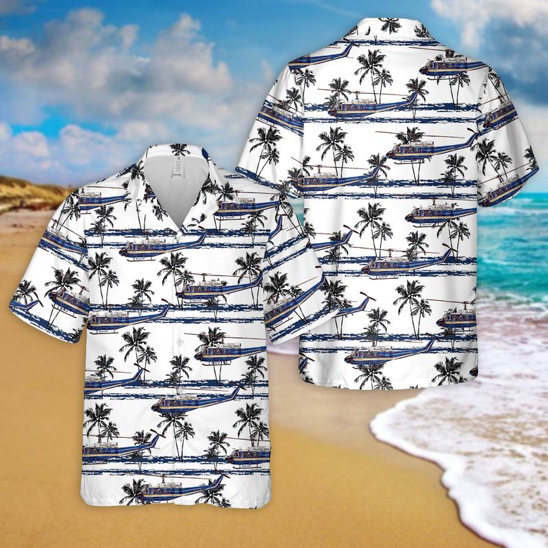 US Air Force UH-1N 1st Helicopter Hawaiian Shirt