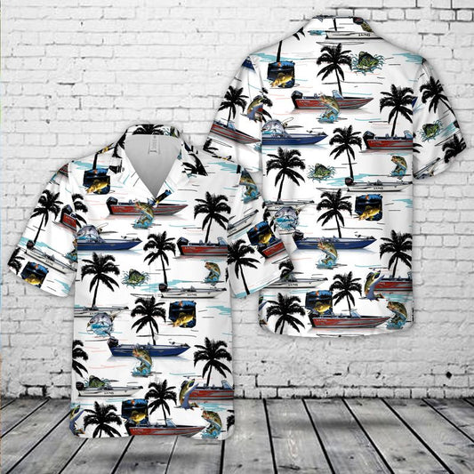 Lund 2075 Pro-V Fishing Boats Hawaiian Shirt