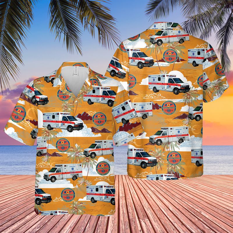 Kentucky Jefferson County EMS Hawaiian Shirt