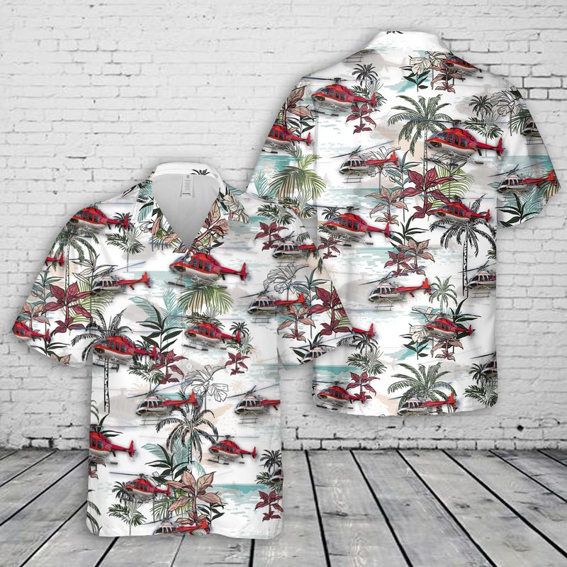 US Army Bell 407 Hawaiian Shirt