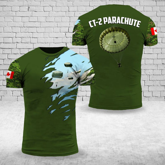 Canadian Army CT-2 Parachute 3D T-Shirt