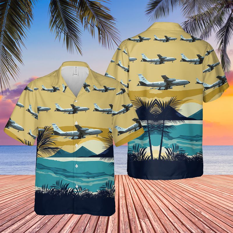 US Air Force Boeing EC-135 Looking Glass Hawaiian Shirt