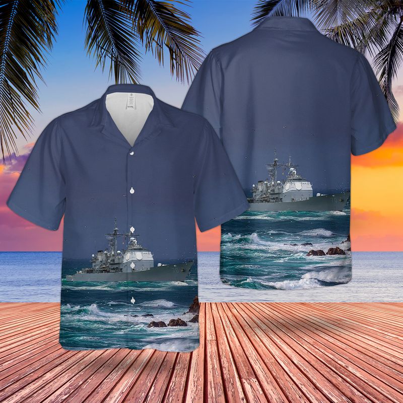 US Navy USS Lake Erie (CG-70) Hawaiian Shirt