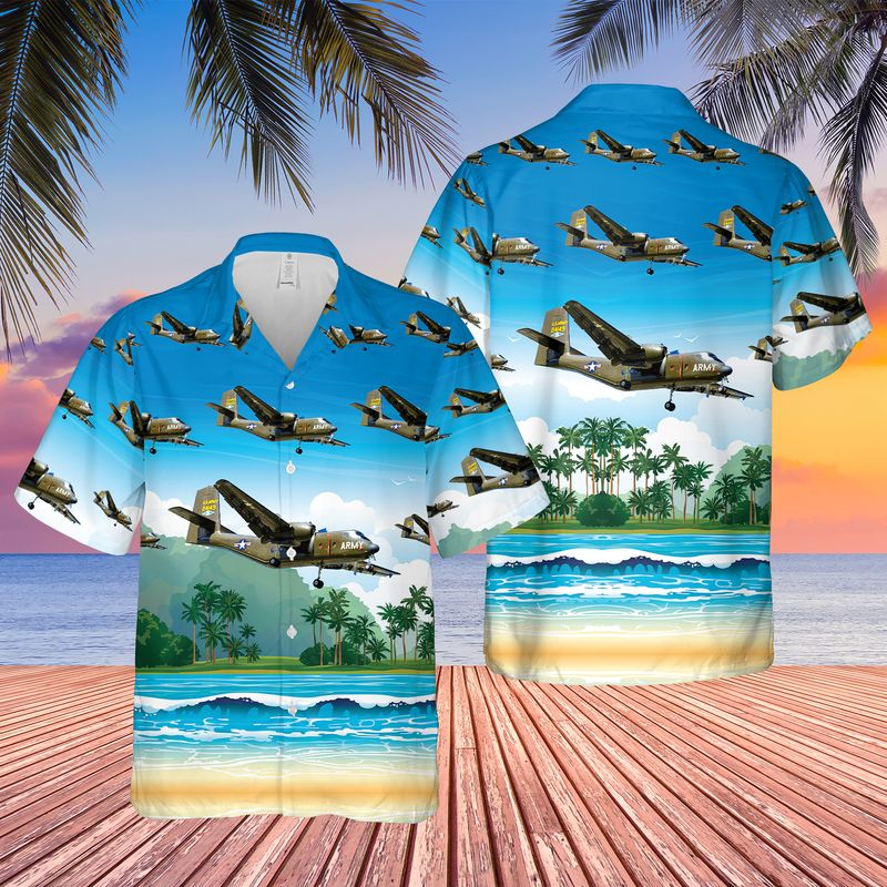 US Army De Havilland Canada DHC-4 Caribou Hawaiian Shirt