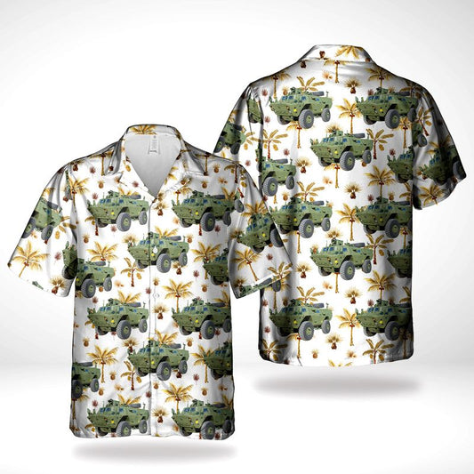 Canadian Army TAPV Tactical Armoured Patrol Vehicle Hawaiian Shirt