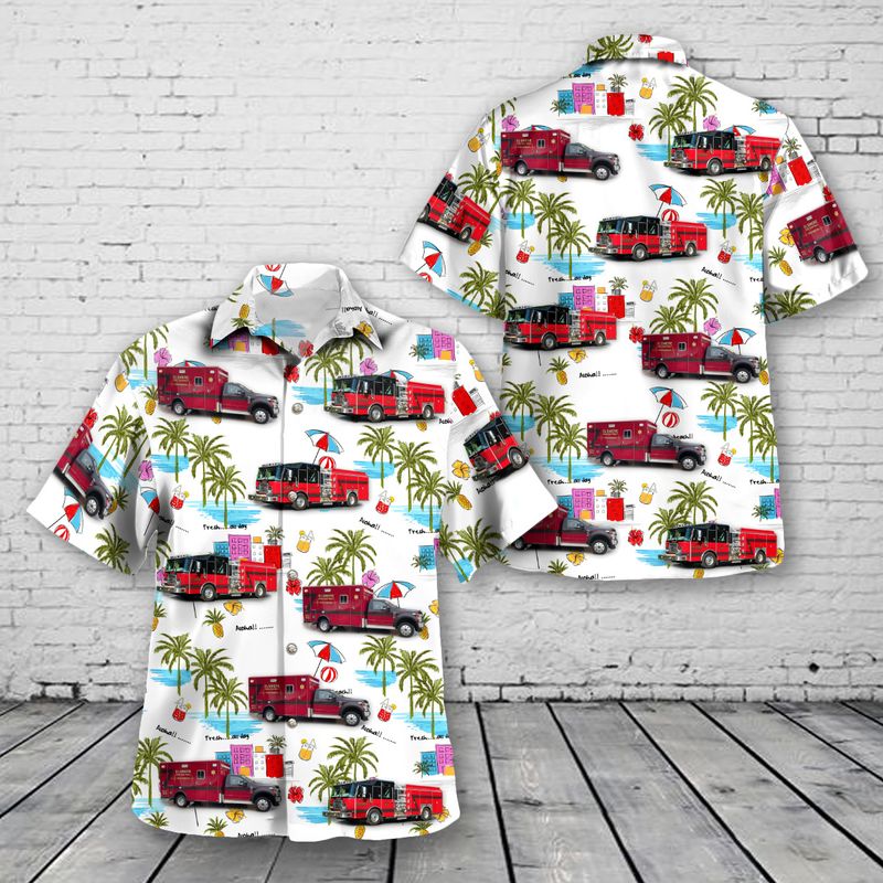 Elsmere KY Fire/EMS Hawaiian Shirt