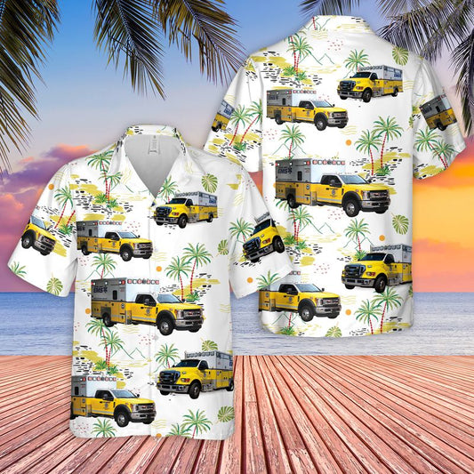 US Guilford County EMS Hawaiian Shirt