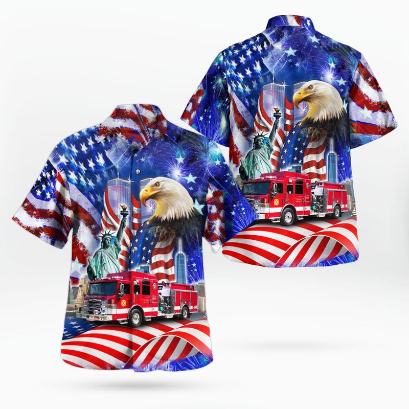 Patriot Day, Selden Fire Department, New York Hawaiian Shirt