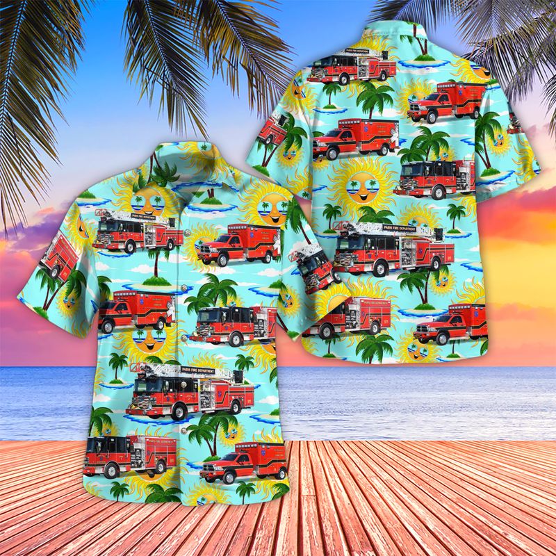 Kentucky City of Paris Fire Department Hawaiian Shirt