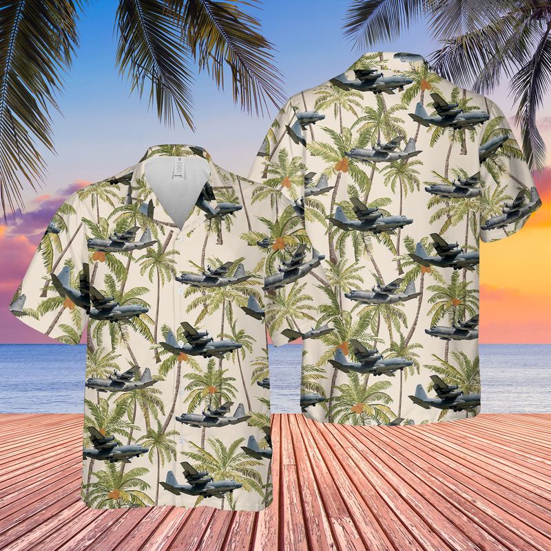 US Air Force Lockheed MC-130 Hawaiian Shirt