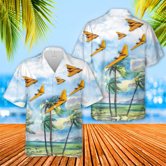 US Air Force Northrop Flying Wing N9MB Hawaiian Shirt