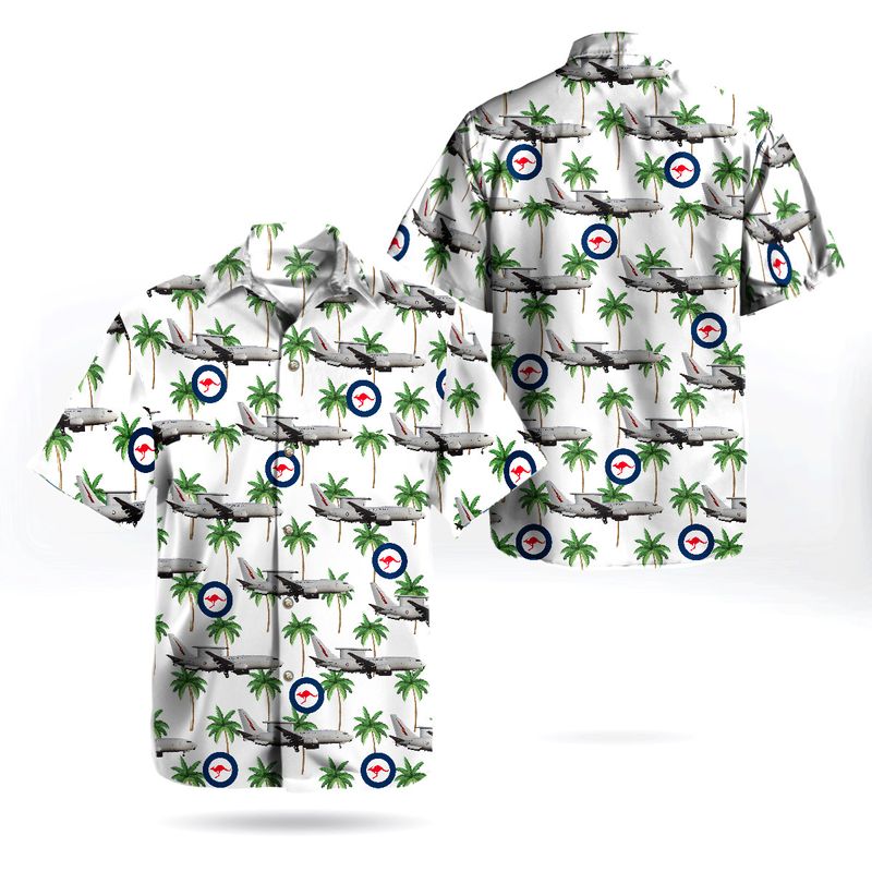 Royal Australian Air Force RAAF Boeing E-7A Wedgetail (737-7ES) Hawaiian Shirt