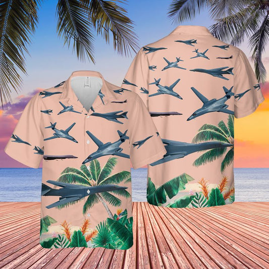 US Air Force Rockwell B-1 Lancer Hawaiian Shirt