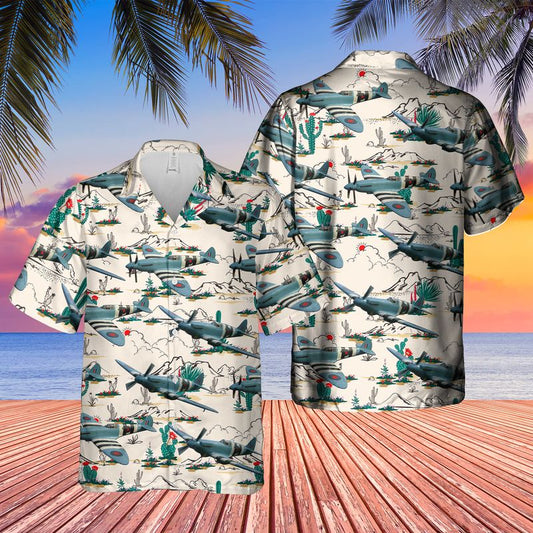 Supermarine 389 Spitfire PR19 Hawaiian Shirt