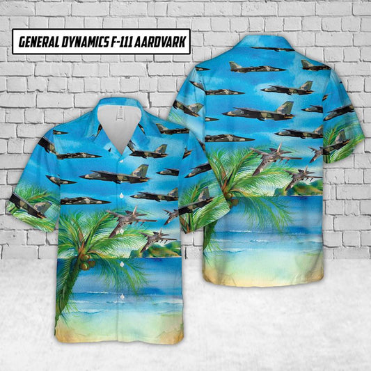 US Air Force General Dynamics F-111 Aardvark Hawaiian Shirt