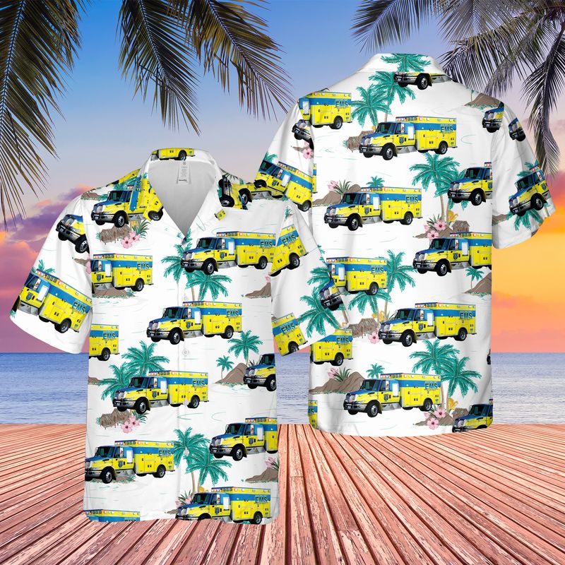 Texas Austin-Travis County EMS Hawaiian Shirt