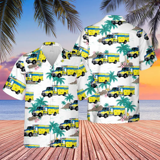 Texas Austin-Travis County EMS Hawaiian Shirt