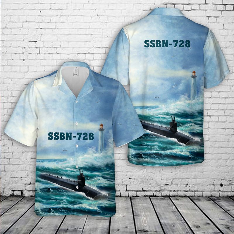 US Navy USS Florida (SSGN-728) Hawaiian Shirt