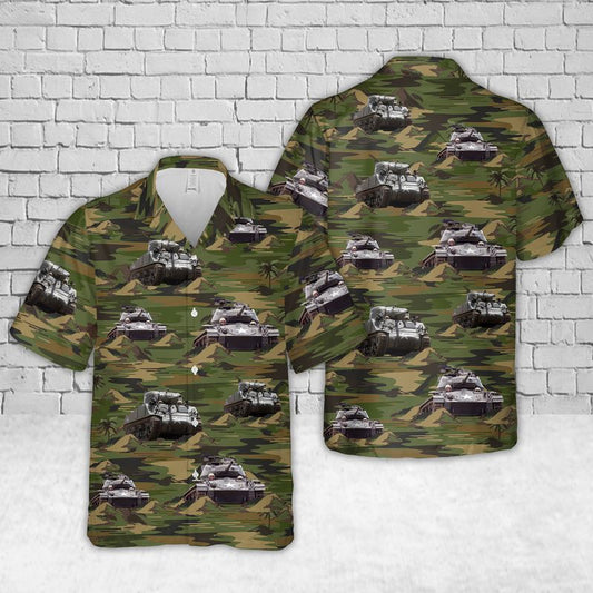 US Army M4A3 Sherman Hawaiian Shirt