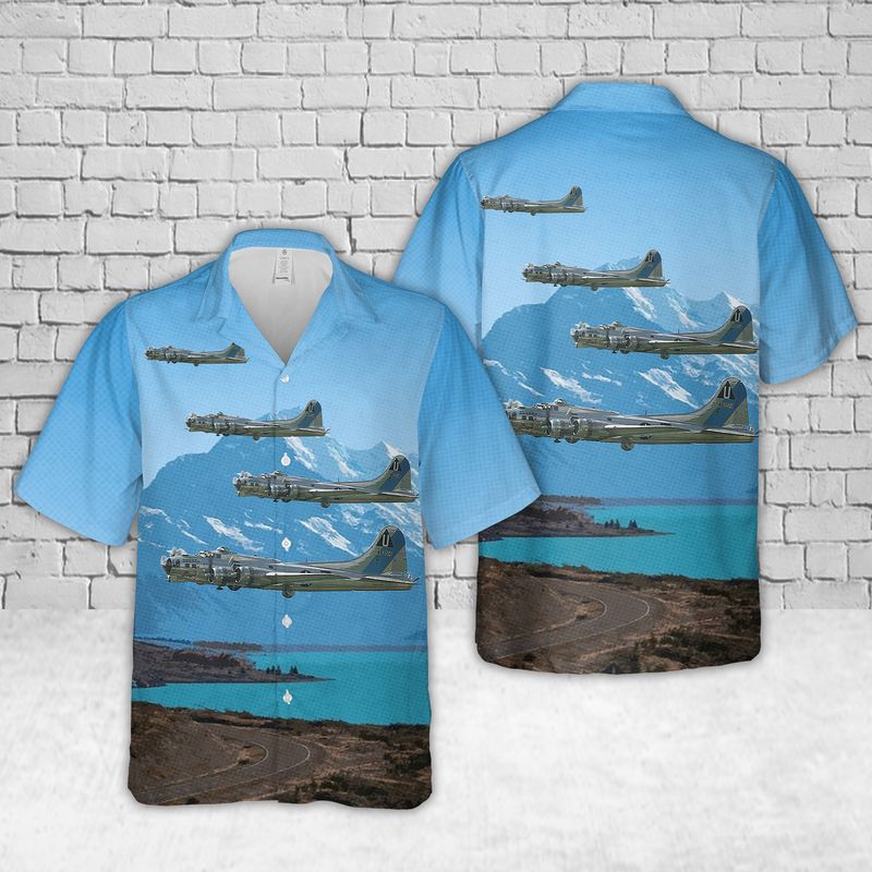US Air Force Boeing B-17 Flying Fortress "Sentimental Journey" Hawaiian Shirt