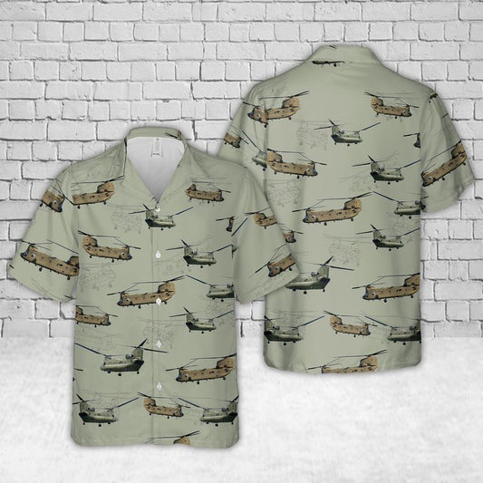 US Army Boeing CH-47 Chinook Hawaiian Shirt