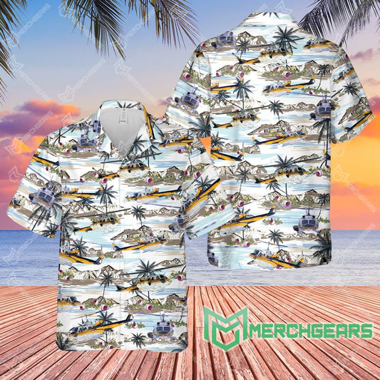 USA Helicopter-Ski Hawaiian Shirt