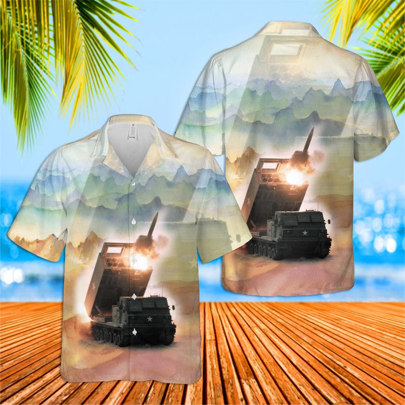 US Army M270 Multiple Launch Rocket System (M270 MLRS) Hawaiian Shirt