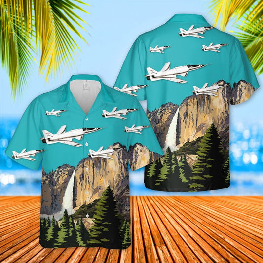 US Air Force Grumman X-29 Hawaiian Shirt