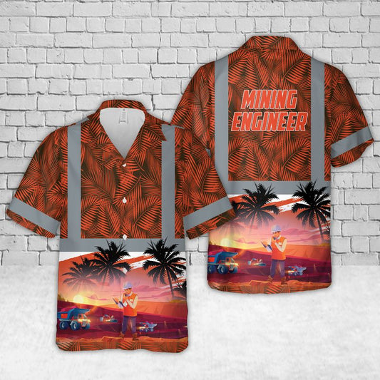 Mining Engineer Tropical Hawaiian Shirt