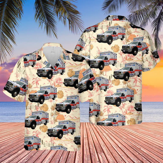 South Carolina Dorchester County EMS Hawaiian Shirt