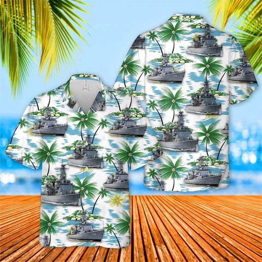 Belgian Navy Belgian frigate Louise-Marie (F931) Hawaiian Shirt