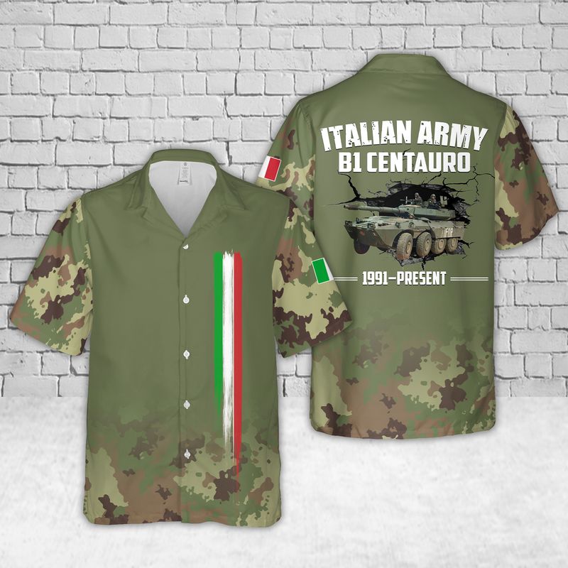 Italian Army B1 Centauro Hawaiian Shirt