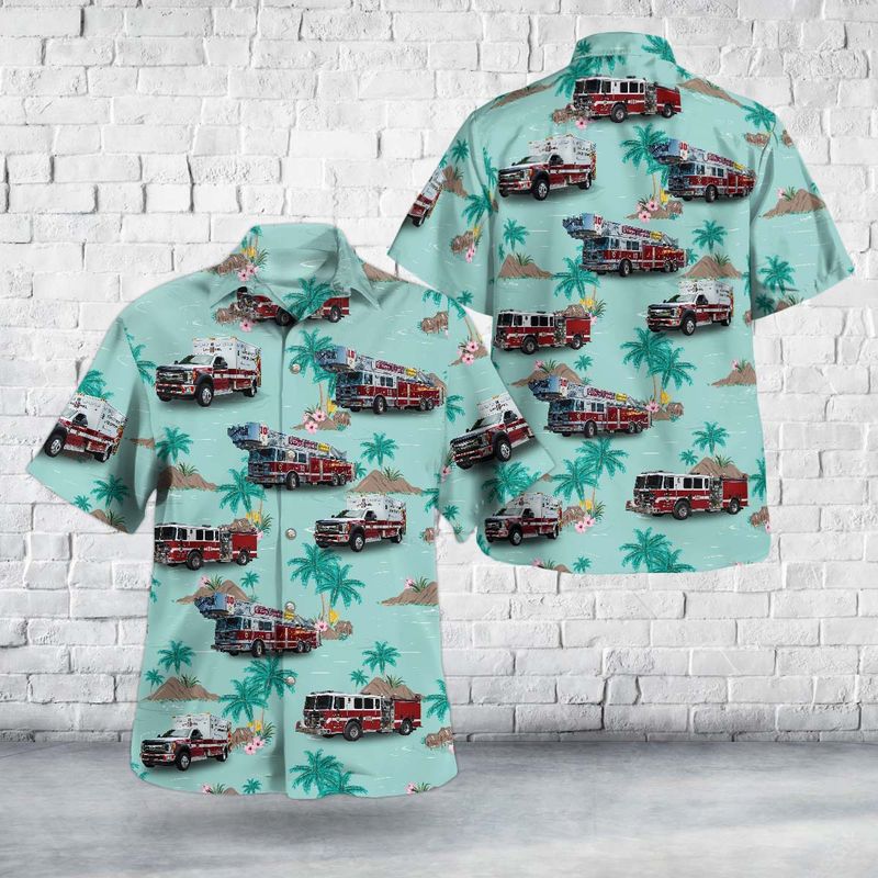 Laurel, Maryland, Laurel Volunteer Fire Department Hawaiian Shirt