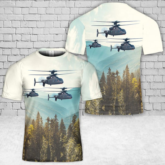 US Army Sikorsky Boeing SB-1 Defiant 3D T-shirt