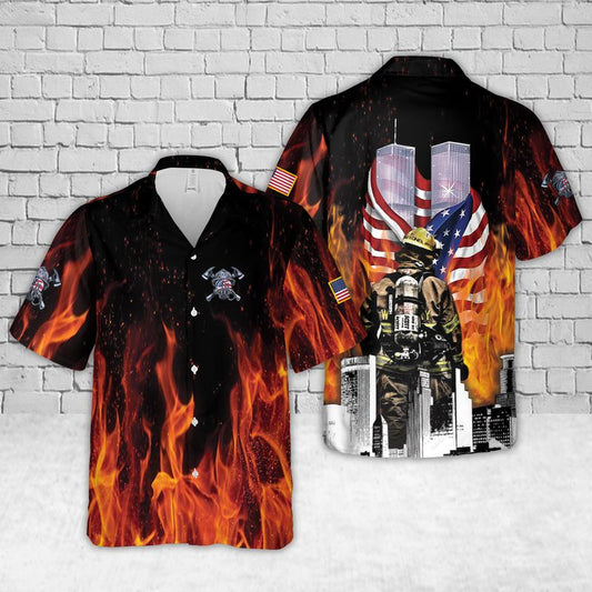 Firefighter 343 Hawaiian Shirt