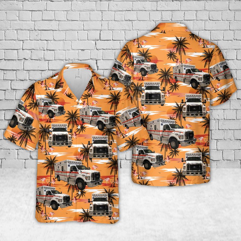 South Carolina Sumter County EMS Hawaiian Shirt