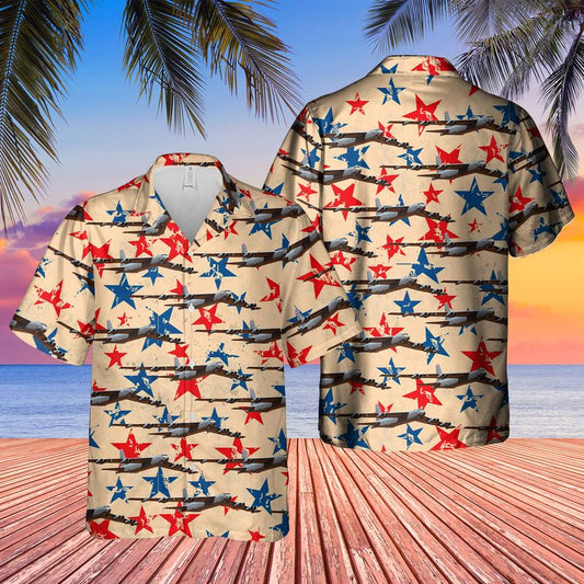 US Air Force Boeing B-52H Stratofortress Hawaiian Shirt